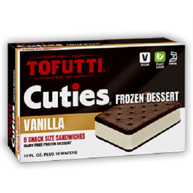  Ice cream - Tofutti Cuties Dairy-Free Vanilla Frozen Dessert Sandwiches