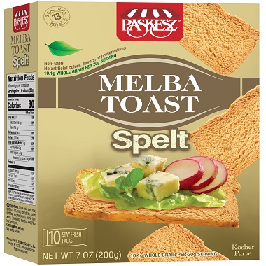 PAS. MELBA TOAST SPELT