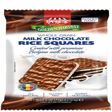 PAS. RICE SQUARES CHOC.