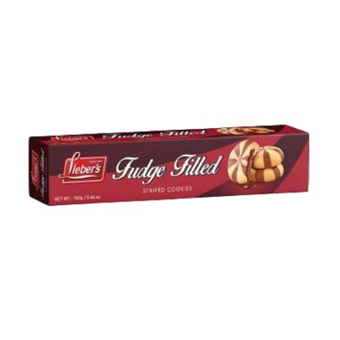 Lieber's Fudge Filled Striped Cookies 5.64 Oz
