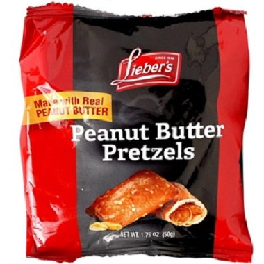 Lieber's Pretzels Peanut Butter Filled, 1.75 Oz 50 gr