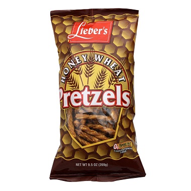 LIE. HONEY WHEAT PRETZELS