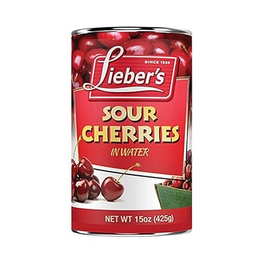 LIE. SOUR PITTED CHERRIES