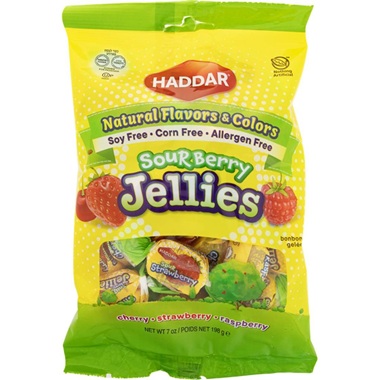 Haddar Sour Berry Fruit Jellies 198g