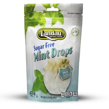 Landau Kosher Sugar Free Mint Drops  3.53 OZ