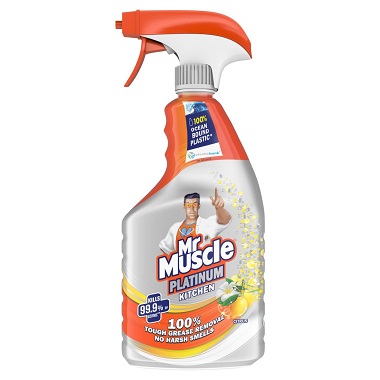 Mr Muscle Platinum Kitchen Spray Citrus  Removes 100% of tough grease and grime