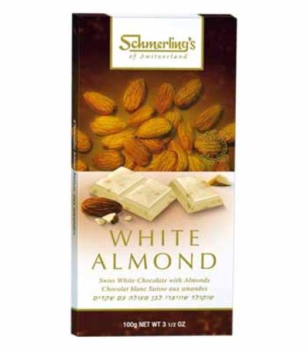Schmerling's Solid Bar Swiss Chocolate 3.5oz (White Almond