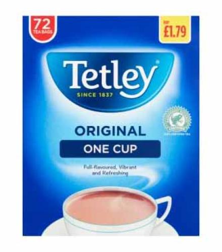 Tetley Original One Cup 72 Tea Bags 144g