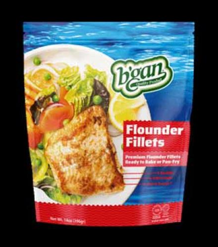 B'GAN FLOUNDER FILLETS READY TO BAKE 14 OZ