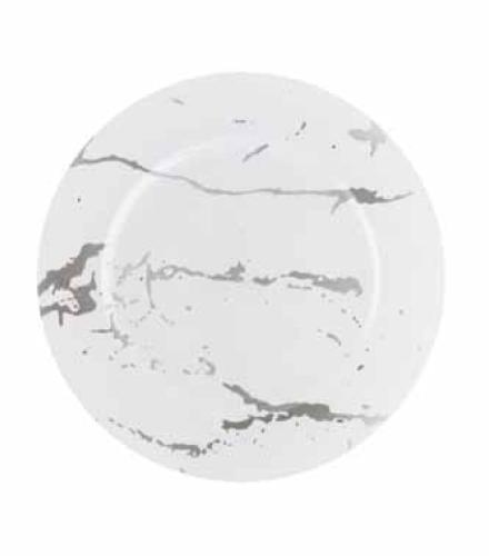 CARRARA SILVER PLATE 8''