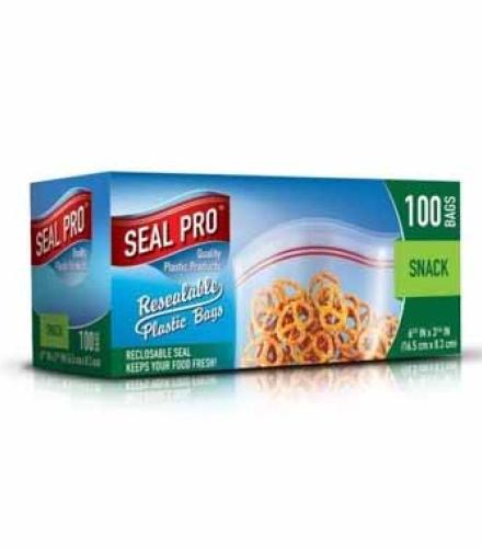 Zip-Lock Snack Bags Seal Pro 12/100’s
