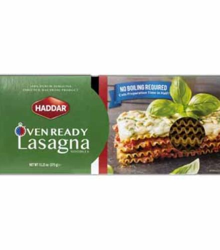 HADAR LASAGNE OVEN READY 375GR