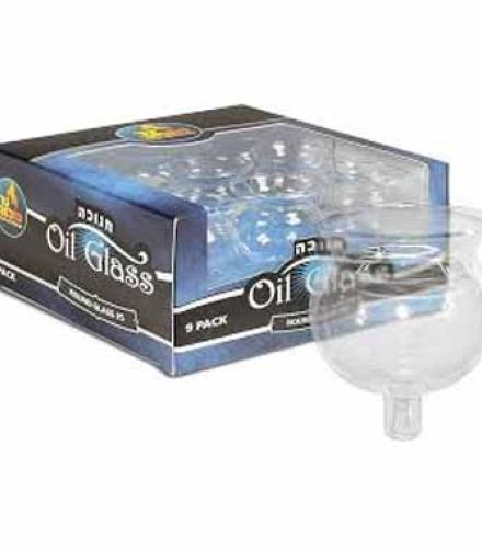 Ner Mitzvah Hanukkah and Shabbos Menorah Glass Oil Cups - Size 5 (9-Pack)