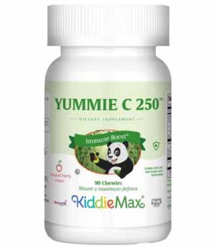 Maxi Health KiddieMax Childrens Yummie C 250 (Vitamin C) Chewable Cherry Flavor  90 Chewables