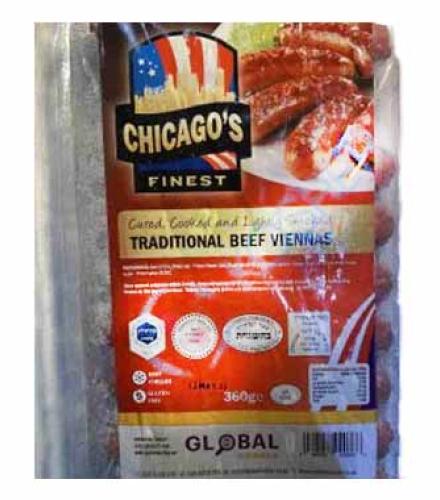 CHICAGO BEEF VIENNAS 360GR