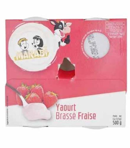 MAKABI STRAWBERRY YOGURT X4