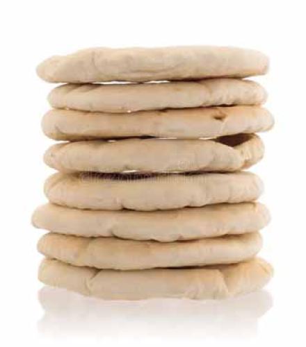 Just Baked White Pita Breads