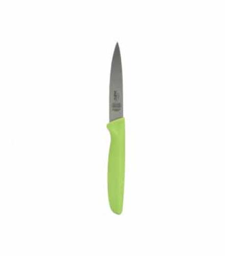 4 Inch Knife - Pointed Tip/Straight - Green/Parve אין צריך טבילה
