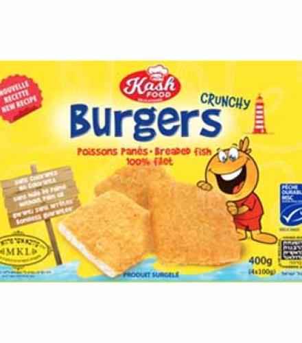 KASH BURGERS BREADED FISH