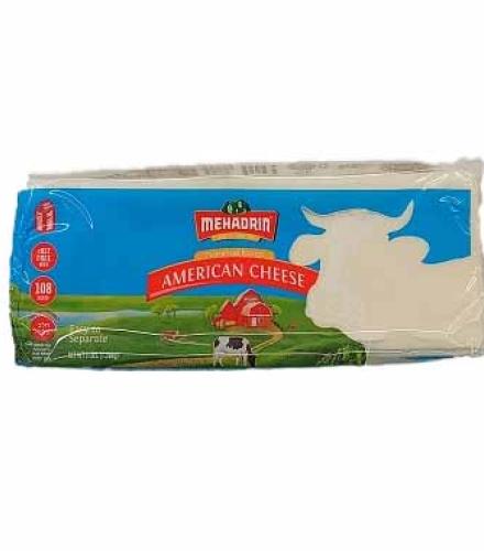 Mehadrin 108 Slices American Cheese, 3 Lb