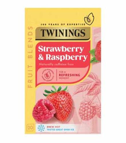 Twinings Strawberry & Raspberry 20 Tea Bags 40g