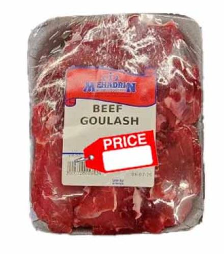 Mehadrin Beef goulash, Price per kilo
