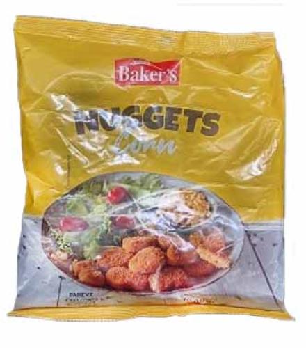Baker's nuggets, corn-flavored chicken nuggets