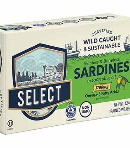 SELECT SARDINES OLIVE OIL