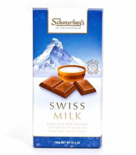 Chocolate - SCHMERLING'S  SWISS MILK 100 G K/P