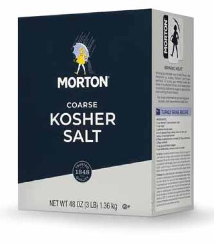 Salt - Morton Coarse Kosher Salt 48oz (1.36kg) K/P