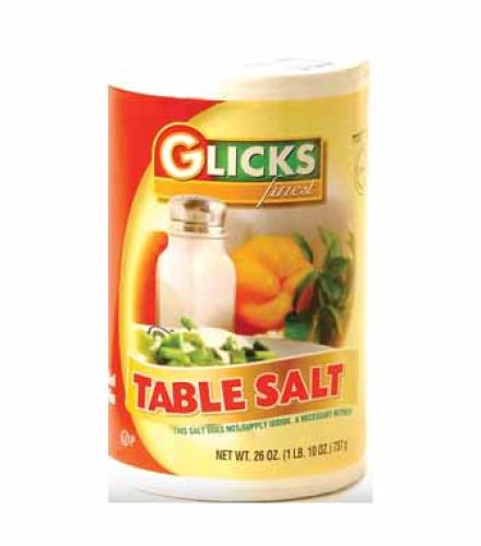 SALT - TABLE SALT 26OZ GL.