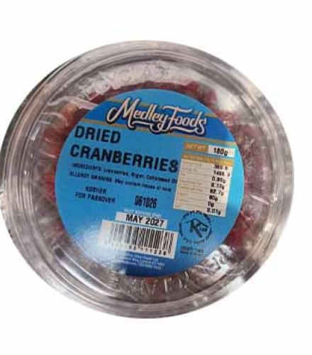 Cranberries - Dried Cranberries K/P Medley Foods