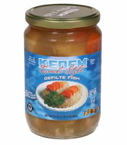 Gefilte Fish - Kedem Gluten Free Israeli Style Gefilte Fish 24oz K/P