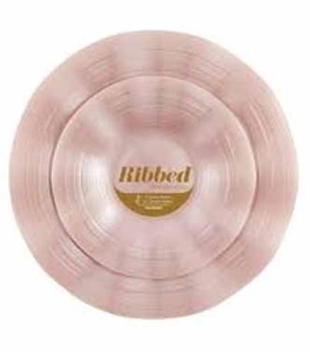 PLATES -  Ribbed Combo Pink Pearl 7