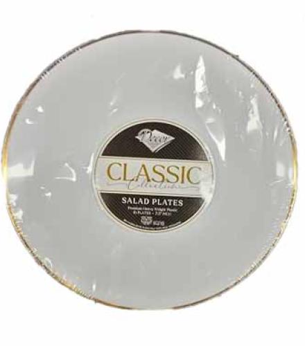 PLATES - DECOR CLASSIC SALAD PLATES 7 INCH 10 UNIT K/P