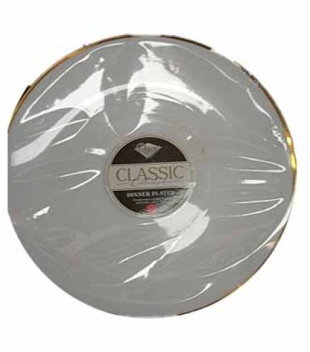 PLATES - CLASSIC WHITE GOLD 10.25 INCH X10 K/P
