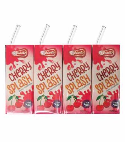 DRINK - Shwartz Cherry Splash Flavored Box Drink, Kosher for Passover, 4 Pack K/P