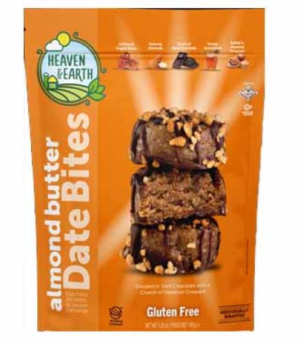 Chocolate - Date Bites Almond Butter Hazelnut 5.25Oz Heaven & Earth  K/P