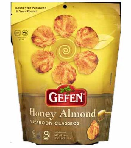Cookies - Macaroons Honey Almond Pouch 10Oz Gefen K/P 