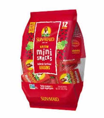 Snacks - Sun-Maid Raisin Mini Snacks K/P