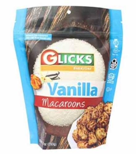 COOKIES - VANILLA MACAROONS 100Z GLICKS K/P