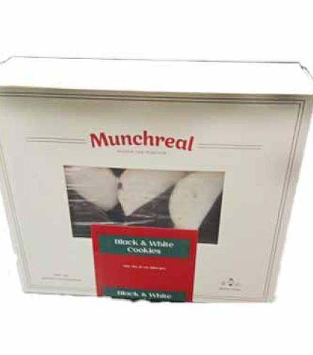 COOKIES - MUNCHREAL BLACK AND WHITE COOKIES 10 OZ K/P