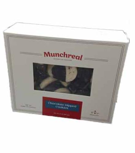 COOKIES - MUNCHREAL CHOCOLATE DIPPED COOKIES 10 OZ K/P