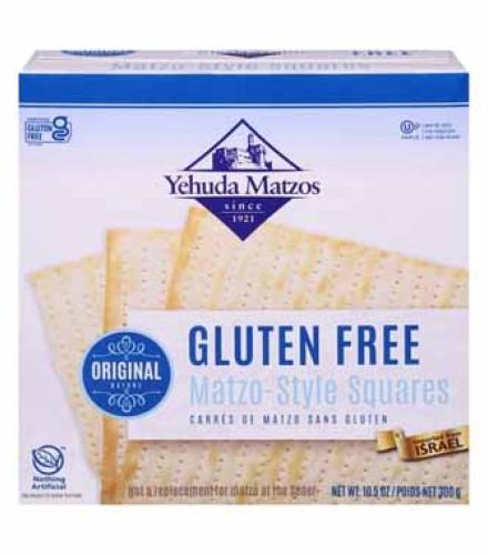 Matzos - Yehuda Matzos - Yehuda Matzos, Matzo-Style Squares, Gluten Free, Original (10.5 oz) K/P