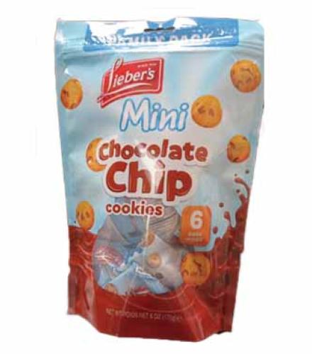 COOKIES - CHOCOLATE CHIP COOKIES LIEBERS X6 BAGS 170G K/P