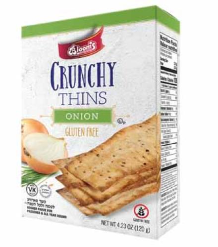 CRACKERS - Crunchy Thins Onion BLOOMS 4.23oz K/P