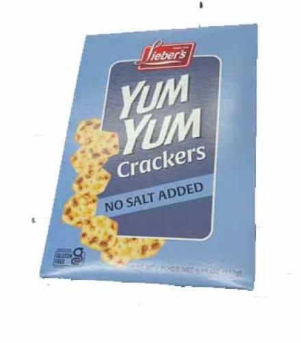 Crackers - YUM YUM No Salt added K/P  