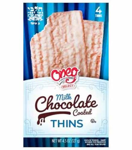 COOKIES - ONEG MILK CHOCOLATE MATZAH 127G K/P