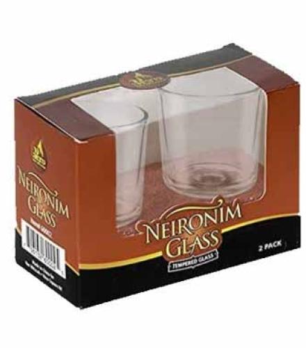 Candle - GLASS HOLDER NER MITZVAH 2 PACK K/P