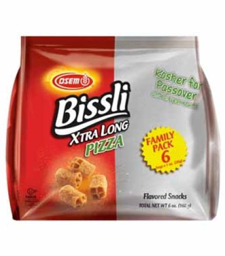 Snacks - BISSLI Osem Xtra Long Pizza Bissli Family  K/P 